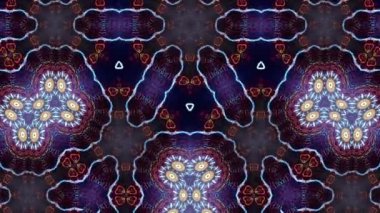 Eşsiz kaleydoskop renkli tasarım. Soyut kaleydoskopik renk arkaplanı. Güzel desen kaleydoskop