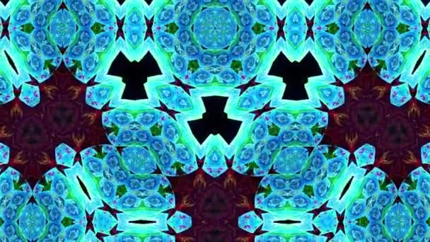 Egyedülálló Kaleidoszkóp Színes Design Absztrakt Kaleidoszkópos Színháttér Gyönyörű Textúra Kaleidoszkóp — Stock videók