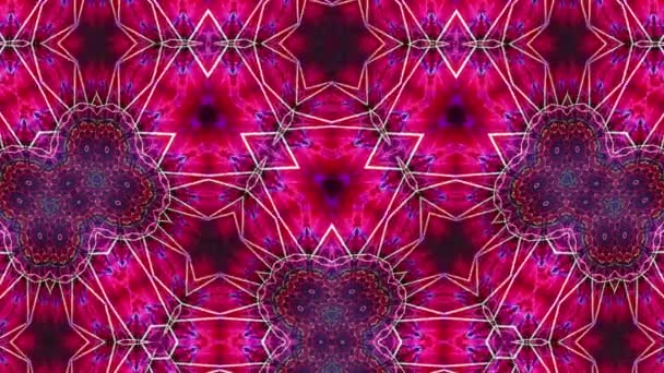 Unique Kaleidoscope Colorful Design Abstract Kaleidoscopic Color Background Beautiful Texture — Stock Video
