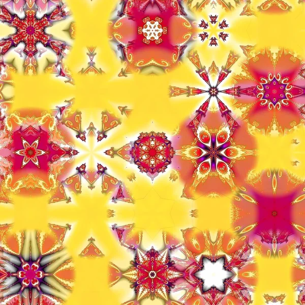 Colorful Watercolor Multi Kaleidoscope Varieties — Stock Photo, Image