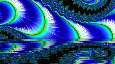 Soyut Bilgisayar Fraktal Tasarımı. Fraktal hiç bitmeyen bir desen. Fraktallar, farklı ölçeklerde kendine benzeyen sonsuz derecede karmaşık kalıplardır. Cep telefonu duvar kağıdı için harika.