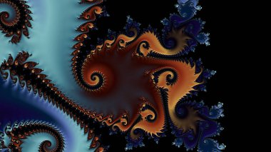 Soyut Bilgisayar Fraktal Tasarımı. Fraktal hiç bitmeyen bir desen. Fraktallar, farklı ölçeklerde kendine benzeyen sonsuz derecede karmaşık kalıplardır. Cep telefonu duvar kağıdı için harika.