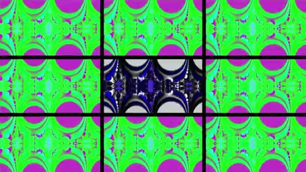 Abstraktes Computer Generiertes Fraktal Design Ein Fraktal Ist Ein Endloses — Stockvideo