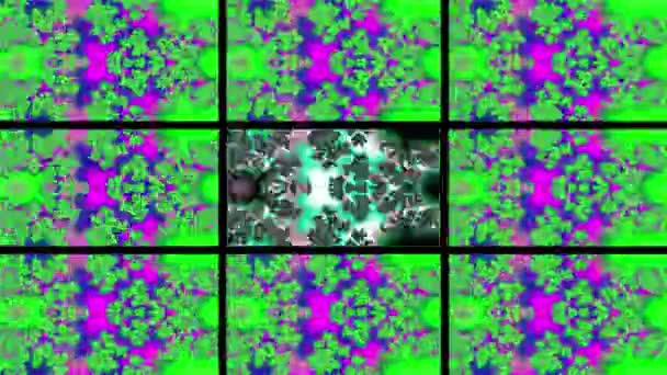 Abstract Computergegenereerd Fractaal Ontwerp Een Fractal Een Nooit Eindigend Patroon — Stockvideo