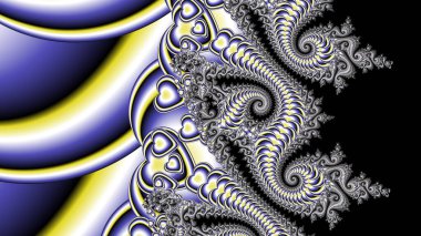 Soyut Bilgisayar Fraktal Tasarımı. Fraktal hiç bitmeyen bir desen. Fraktallar, farklı ölçeklerde kendine benzeyen sonsuz derecede karmaşık kalıplardır. Cep telefonu duvar kağıdı için harika.