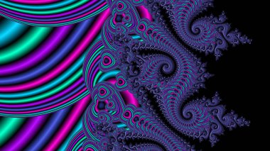 Soyut Bilgisayar Fraktal Tasarımı. Fraktal hiç bitmeyen bir desen. Fraktallar, farklı ölçeklerde kendine benzeyen sonsuz derecede karmaşık kalıplardır. Cep telefonu duvar kağıdı için harika.