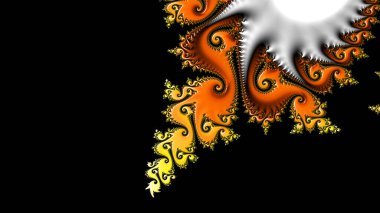 Soyut Bilgisayar Fraktal Tasarımı. Fraktal hiç bitmeyen bir desen. Fraktallar, farklı ölçeklerde kendine benzeyen sonsuz derecede karmaşık kalıplardır. Cep telefonu duvar kağıdı için harika.