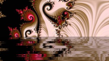 Soyut Bilgisayar Fraktal Tasarımı. Fraktal hiç bitmeyen bir desen. Fraktallar, farklı ölçeklerde kendine benzeyen sonsuz derecede karmaşık kalıplardır. Cep telefonu duvar kağıdı için harika.