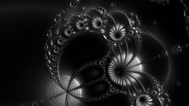 Soyut Bilgisayar Fraktal Tasarımı. Fraktal hiç bitmeyen bir desen. Fraktallar, farklı ölçeklerde kendine benzeyen sonsuz derecede karmaşık kalıplardır. Cep telefonu duvar kağıdı için harika.