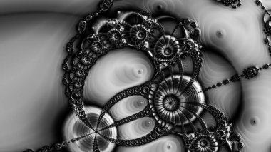 Soyut Bilgisayar Fraktal Tasarımı. Fraktal hiç bitmeyen bir desen. Fraktallar, farklı ölçeklerde kendine benzeyen sonsuz derecede karmaşık kalıplardır. Cep telefonu duvar kağıdı için harika.