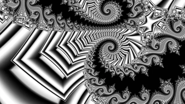 Abstract Computer Generated Fractal Design Fractal Never Ending Pattern Fractals — Stock Photo, Image