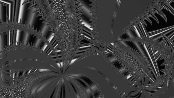 Abstract Computergegenereerd Fractaal Ontwerp Een Fractal Een Nooit Eindigend Patroon — Stockfoto