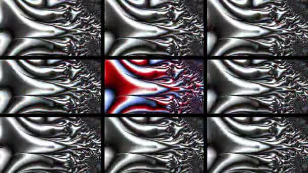 计算机生成的分形设计 分形是一种无穷无尽的模式 分形是无限复杂的模式 在不同的尺度上是自相似的 很适合手机壁纸 — 图库视频影像