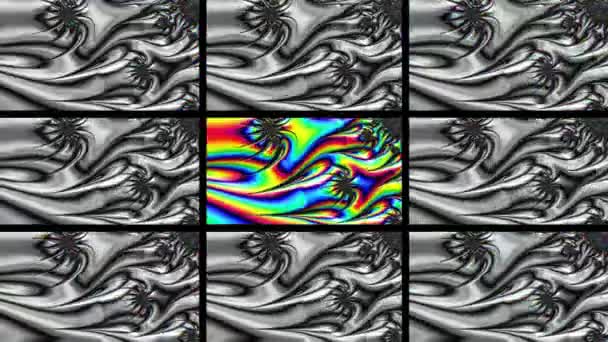 Abstract Computer Generated Fractal Design Fractal Padrão Interminável Fractais São — Vídeo de Stock