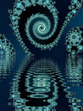 Soyut Bilgisayar Fraktal Tasarımı. Fraktal hiç bitmeyen bir desen. Fraktallar, farklı ölçeklerde kendine benzeyen sonsuz derecede karmaşık kalıplardır. Cep telefonu duvar kağıdı için harika.