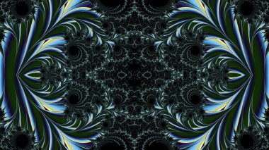 Soyut Bilgisayar Fraktal Tasarımı. Fraktal hiç bitmeyen bir desen. Fraktallar, farklı ölçeklerde kendine benzeyen sonsuz derecede karmaşık kalıplardır. Cep telefonu duvar kağıdı için harika.