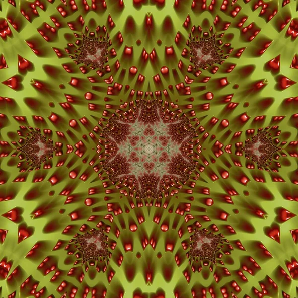 Abstract Computergegenereerd Fractaal Ontwerp Een Fractal Een Nooit Eindigend Patroon — Stockfoto