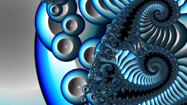 Soyut Bilgisayar Fraktal Tasarımı. Fraktal hiç bitmeyen bir desen. Fraktallar, farklı ölçeklerde kendine benzeyen sonsuz derecede karmaşık kalıplardır. Cep telefonu duvar kağıdı için harika.