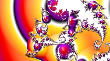 Soyut Bilgisayar Fraktal Tasarımı. Fraktal hiç bitmeyen bir desen. Fraktallar, farklı ölçeklerde kendine benzeyen sonsuz derecede karmaşık kalıplardır. Cep telefonu duvar kağıdı için harika.