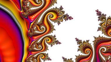 Soyut Bilgisayar Fraktal Tasarımı. Fraktal hiç bitmeyen bir desen. Fraktallar, farklı ölçeklerde kendine benzeyen sonsuz derecede karmaşık kalıplardır. Cep telefonu duvar kağıdı için harika.