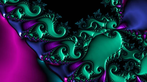 Αφηρημένος Υπολογιστής Που Δημιουργείται Fractal Σχεδιασμός Φράκταλ Είναι Ένα Ατέρμονο — Φωτογραφία Αρχείου