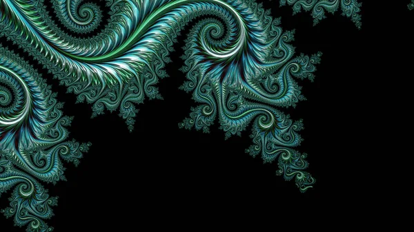 Abstract Computergegenereerd Fractaal Ontwerp Een Fractal Een Nooit Eindigend Patroon — Stockfoto