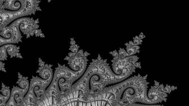 Soyut Bilgisayar Fraktal Tasarımı. Fraktal hiç bitmeyen bir desen. Fraktallar, farklı ölçeklerde kendine benzeyen sonsuz derecede karmaşık kalıplardır. Cep telefonu duvar kağıdı için harika.