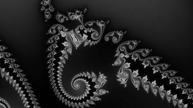 Soyut Bilgisayar Fraktal Tasarımı. Fraktal hiç bitmeyen bir desen. Fraktallar, farklı ölçeklerde kendine benzeyen sonsuz derecede karmaşık kalıplardır. Cep telefonu duvar kağıdı için harika.