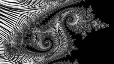Soyut Bilgisayar Fraktal Tasarımı. Fraktal hiç bitmeyen bir desen. Fraktallar, farklı ölçeklerde kendine benzeyen sonsuz derecede karmaşık kalıplardır. Cep telefonu duvar kağıdı için harika.