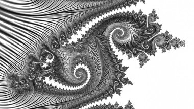 Soyut Bilgisayar Fraktal Tasarımı. Fraktal hiç bitmeyen bir desen. Fraktallar, farklı ölçeklerde kendine benzeyen sonsuz derecede karmaşık kalıplardır. Cep telefonu duvar kağıdı için harika.