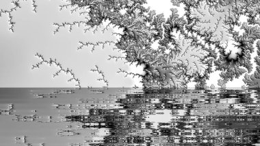 Soyut Bilgisayar Fraktal Tasarımı. Fraktal hiç bitmeyen bir desen. Fraktallar, farklı ölçeklerde kendine benzeyen sonsuz derecede karmaşık kalıplardır. Cep telefonu duvar kağıdı için harika.