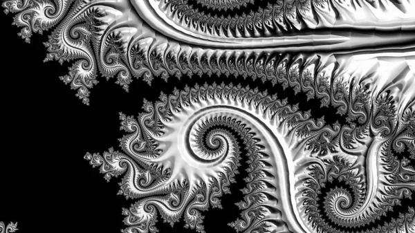 Abstract Computer Generated Fractal Design Fractal Padrão Interminável Fractais São — Fotografia de Stock