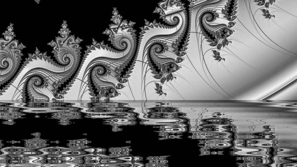 Soyut Bilgisayar Fraktal Tasarımı. Fraktal hiç bitmeyen bir desen. Fraktallar, farklı ölçeklerde kendine benzeyen sonsuz derecede karmaşık kalıplardır. Cep telefonu duvar kağıdı için harika.