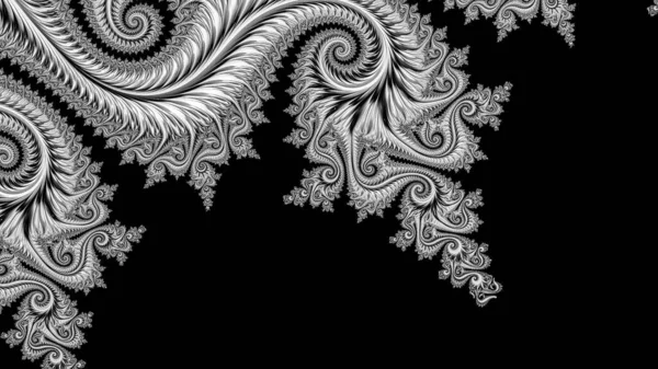 Resumen Diseño Fractal Generado Por Ordenador Fractal Patrón Interminable Los — Foto de Stock