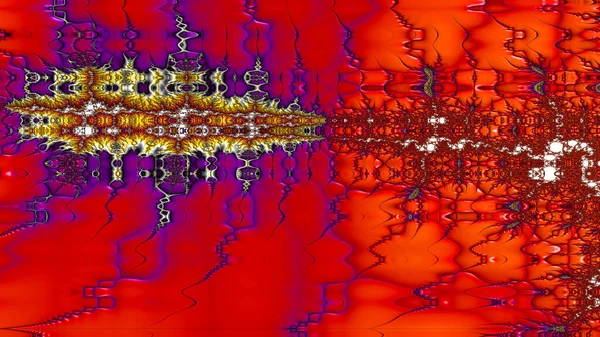 Abstract Computergegenereerd Fractaal Ontwerp Een Fractal Een Nooit Eindigend Patroon — Stockfoto