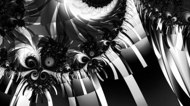 Soyut Bilgisayar Fraktal Tasarımı. Fraktal hiç bitmeyen bir desen. Fraktallar, farklı ölçeklerde kendine benzeyen sonsuz derecede karmaşık kalıplardır. Cep telefonu duvar kağıdı için harika.