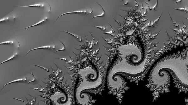 Resumen Diseño Fractal Generado Por Ordenador Fractal Patrón Interminable Los — Foto de Stock