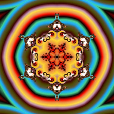 Soyut Bilgisayar Fraktal Tasarımı. Fraktal hiç bitmeyen bir desen. Fraktallar, farklı ölçeklerde kendine benzeyen sonsuz derecede karmaşık kalıplardır. Cep telefonu duvar kağıdı için harika.