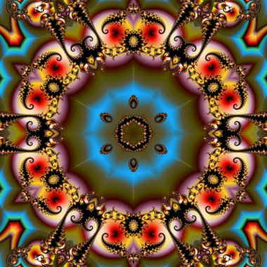 Soyut Bilgisayar Fraktal Tasarımı. Fraktal hiç bitmeyen bir desen. Fraktallar, farklı ölçeklerde kendine benzeyen sonsuz derecede karmaşık kalıplardır. Cep telefonu duvar kağıdı için harika.