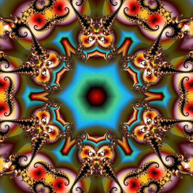 Soyut Bilgisayar Fraktal Tasarımı. Fraktal hiç bitmeyen bir desen. Fraktallar, farklı ölçeklerde kendine benzeyen sonsuz derecede karmaşık kalıplardır. Cep telefonu duvar kağıdı için harika.