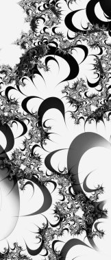 Soyut Bilgisayar Fraktal Tasarımı. Fraktal hiç bitmeyen bir desen. Fraktallar, farklı ölçeklerde kendine benzeyen sonsuz derecede karmaşık kalıplardır. Cep telefonu duvar kağıdı için harika.