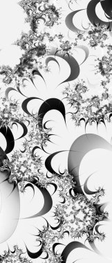 Soyut Bilgisayar Fraktal Tasarımı. Fraktal hiç bitmeyen bir desen. Fraktallar, farklı ölçeklerde kendine benzeyen sonsuz derecede karmaşık kalıplardır. Cep telefonu duvar kağıdı için harika.