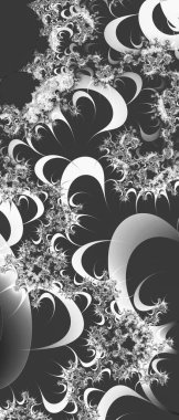 Soyut Bilgisayar Fraktal Tasarımı. Fraktal hiç bitmeyen bir desen. Fraktallar, farklı ölçeklerde kendine benzeyen sonsuz derecede karmaşık kalıplardır. Cep telefonu duvar kağıdı için harika.