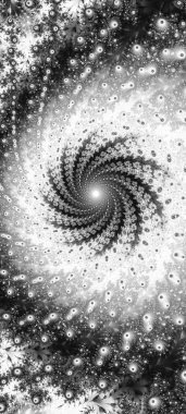 Soyut Bilgisayar Fraktal Tasarımı. Fraktal hiç bitmeyen bir desen. Fraktallar, farklı ölçeklerde kendine benzeyen sonsuz derecede karmaşık kalıplardır. Cep telefonu duvar kağıdı için harika.