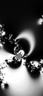 Soyut Bilgisayar Fraktal Tasarımı. Fraktal hiç bitmeyen bir desen. Fraktallar, farklı ölçeklerde kendine benzeyen sonsuz derecede karmaşık kalıplardır. Cep telefonu duvar kağıdı için harika.