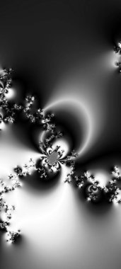 Soyut Bilgisayar Fraktal Tasarımı. Fraktal hiç bitmeyen bir desen. Fraktallar, farklı ölçeklerde kendine benzeyen sonsuz derecede karmaşık kalıplardır. Cep telefonu duvar kağıdı için harika.