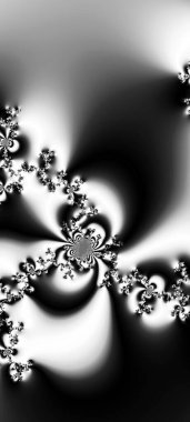 Soyut Bilgisayar Fraktal Tasarımı. Fraktal hiç bitmeyen bir desen. Fraktallar, farklı ölçeklerde kendine benzeyen sonsuz derecede karmaşık kalıplardır. Cep telefonu duvar kağıdı için harika.