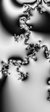 Soyut Bilgisayar Fraktal Tasarımı. Fraktal hiç bitmeyen bir desen. Fraktallar, farklı ölçeklerde kendine benzeyen sonsuz derecede karmaşık kalıplardır. Cep telefonu duvar kağıdı için harika.