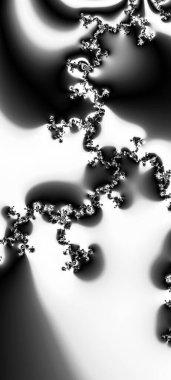 Soyut Bilgisayar Fraktal Tasarımı. Fraktal hiç bitmeyen bir desen. Fraktallar, farklı ölçeklerde kendine benzeyen sonsuz derecede karmaşık kalıplardır. Cep telefonu duvar kağıdı için harika.