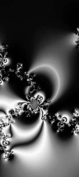 Abstract Computergegenereerd Fractaal Ontwerp Een Fractal Een Nooit Eindigend Patroon — Stockfoto